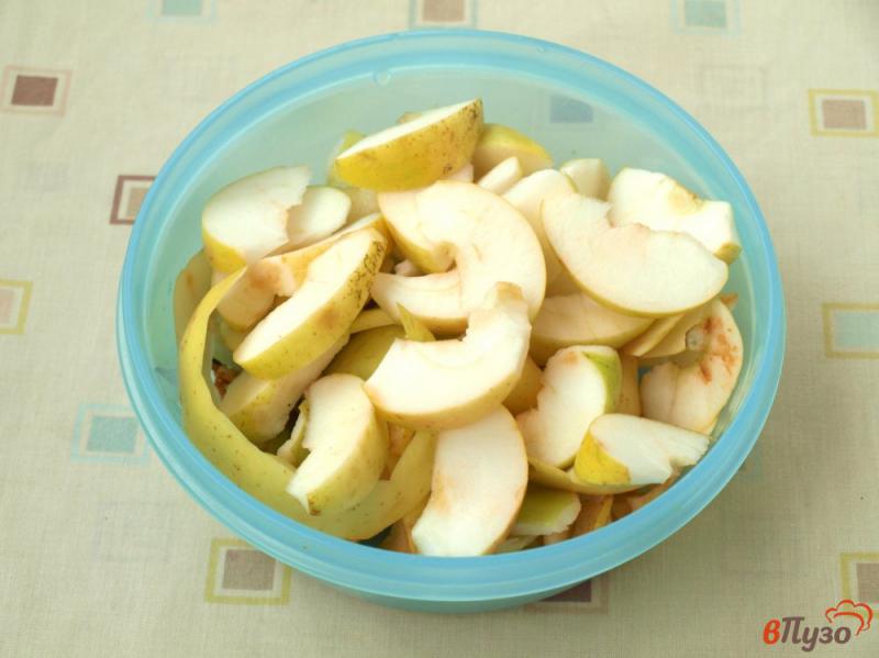Фото приготовление рецепта: Компот с яблоками, малиной, калиной и айвой шаг №1