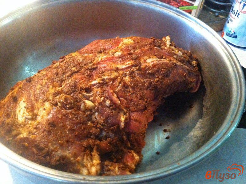 Фото приготовление рецепта: Запеченная свинина,  маринованная в пяти специях шаг №4