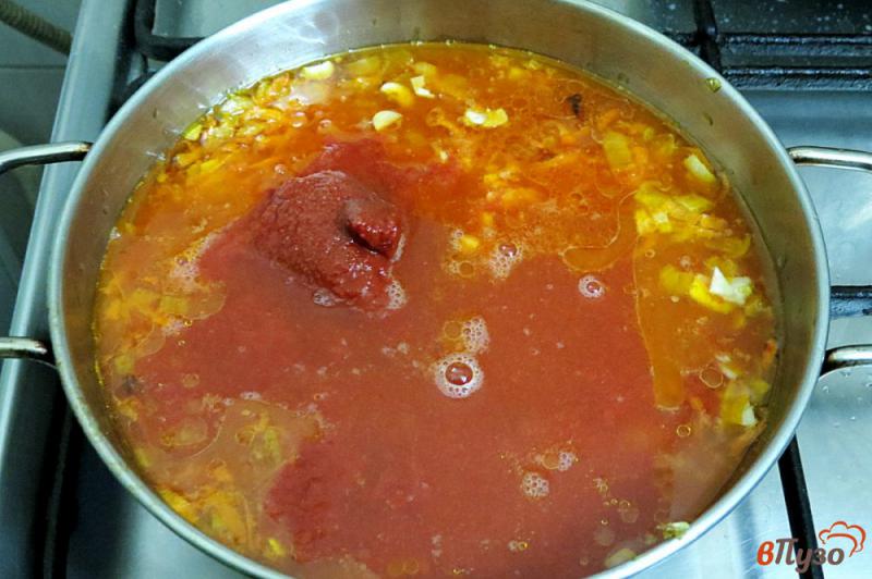 Фото приготовление рецепта: Томатный соус  к гарнирам шаг №7