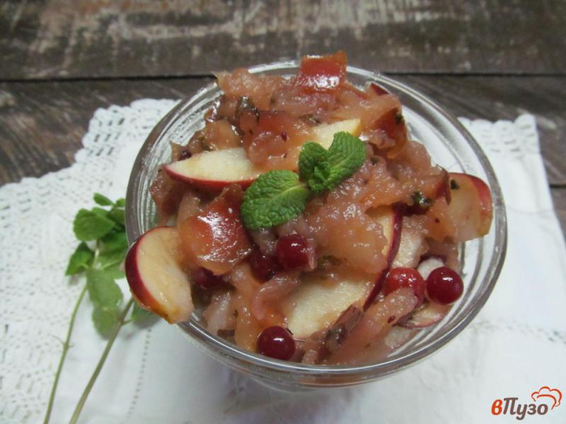 Фото приготовление рецепта: Варенье из яблок с клюквой шаг №5