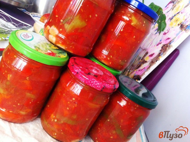 Фото приготовление рецепта: Лечо в томатном соке шаг №6