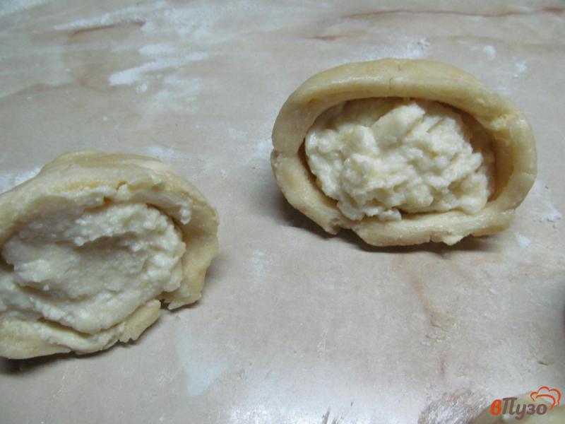 Фото приготовление рецепта: Пирожное с начинкой «Ракушки» шаг №11