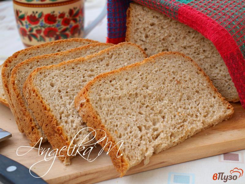 Фото приготовление рецепта: Ржаной хлеб с овсяными хлопьями на пиве в хлебопечке шаг №5