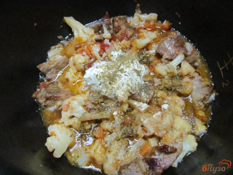 Фото приготовление рецепта: Лагман из говядины с цветной капустой в мультиварке шаг №4