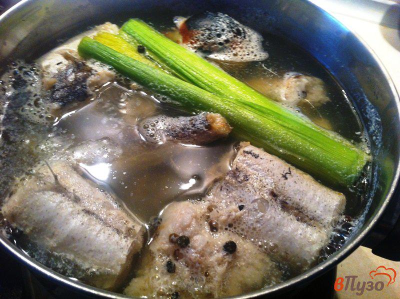 Фото приготовление рецепта: Салат из белой рыбы шаг №2