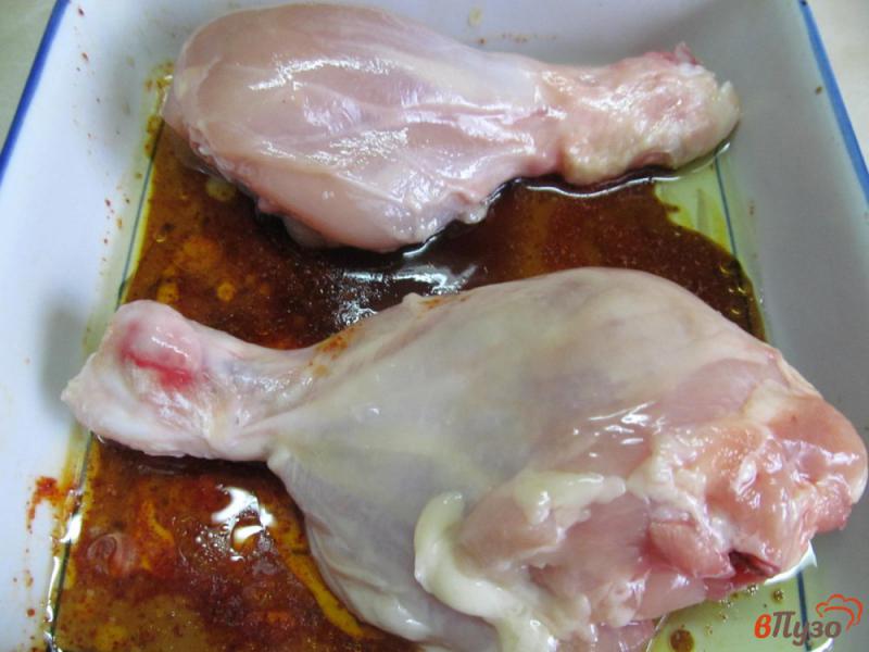 Фото приготовление рецепта: Куриные ножки запеченные в панировке шаг №2