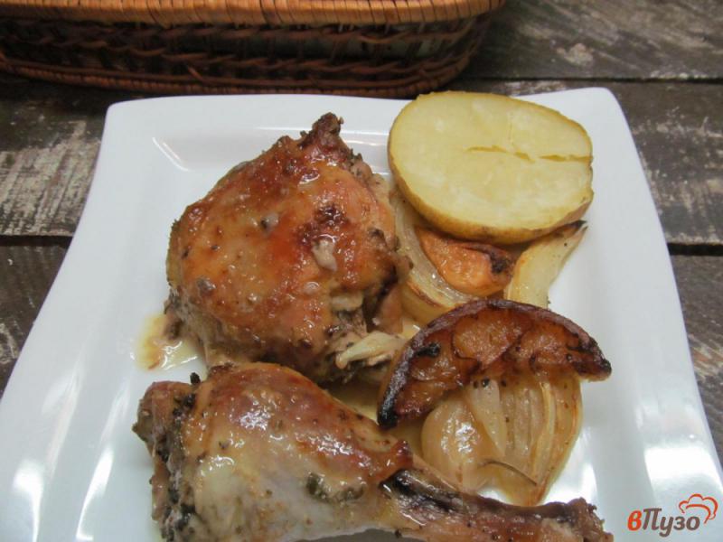 Фото приготовление рецепта: Запеченная курица в маринаде шаг №7