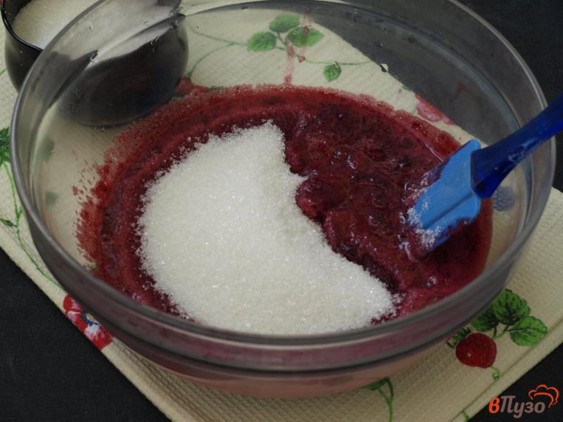 Фото приготовление рецепта: Вишня с сахаром на зиму шаг №3
