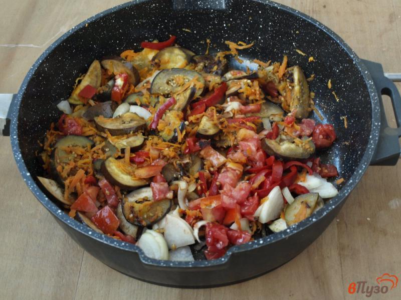 Фото приготовление рецепта: Баклажаны с морковью в соевом соусе шаг №4
