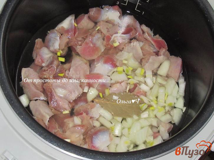 Фото приготовление рецепта: Куриные желудочки с пшеном в мультиварке шаг №2