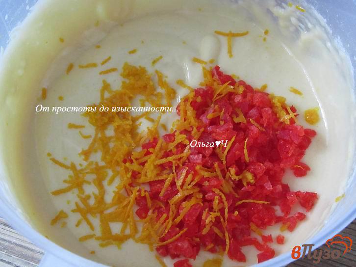 Фото приготовление рецепта: Апельсиновый кекс с кумкватом шаг №3