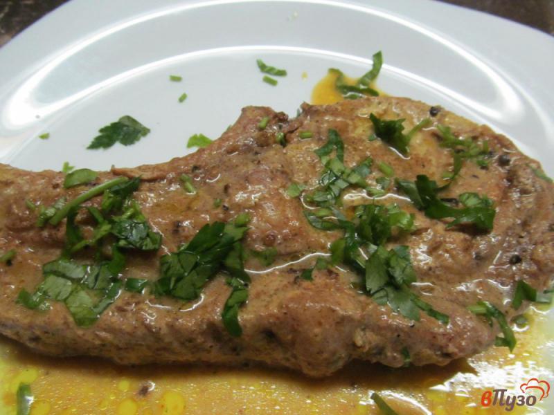 Фото приготовление рецепта: Свиной стейк в индийском стиле шаг №4