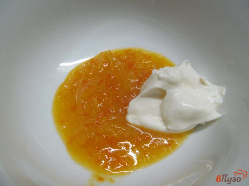 Фото приготовление рецепта: Блины под мандариновым соусом шаг №5