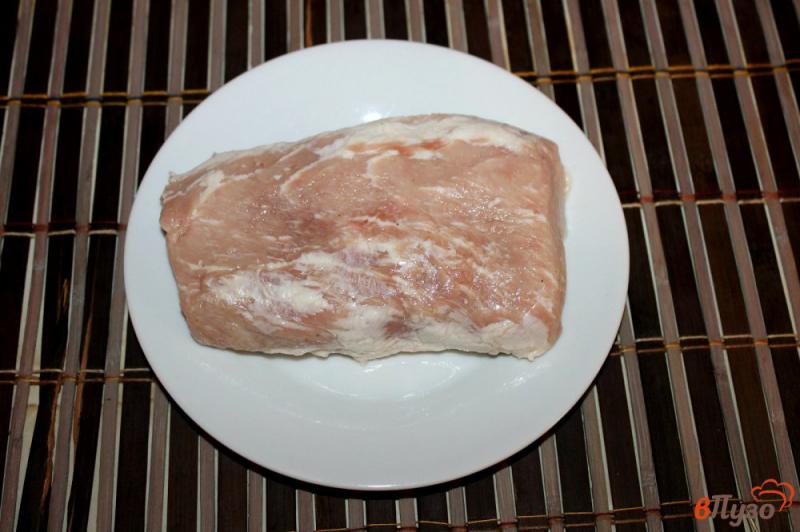 Фото приготовление рецепта: Запеченная свинина с кабачком и спаржевой фасолью шаг №1