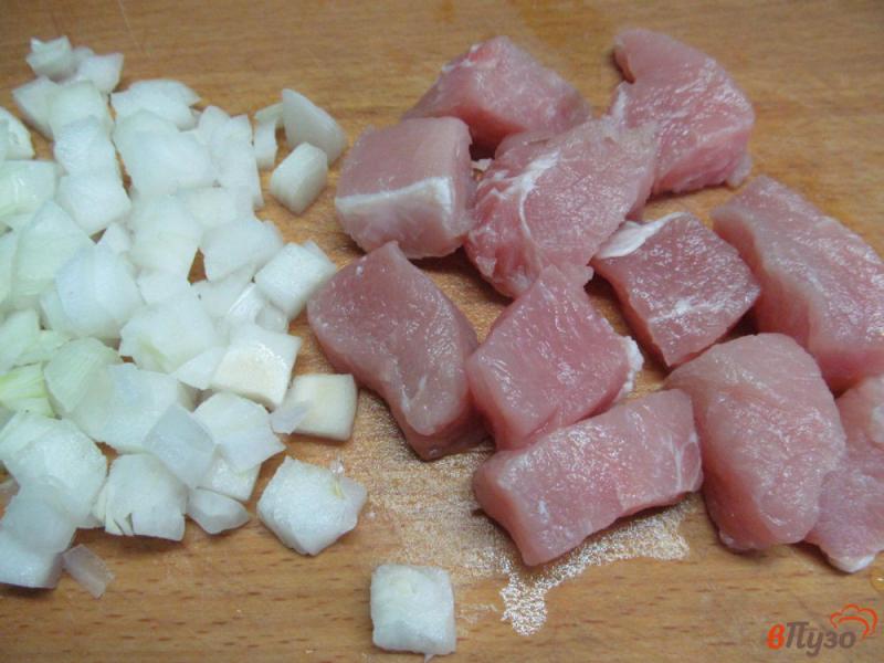 Фото приготовление рецепта: Паприкаш из свинины с фасолью шаг №1