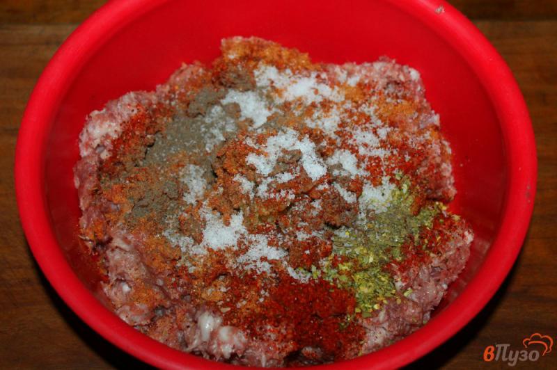 Фото приготовление рецепта: Домашняя колбаса с копченой паприкой шаг №3