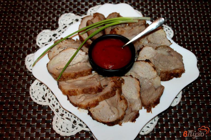 Фото приготовление рецепта: Свинина в острой аджике запеченная в рукаве шаг №6