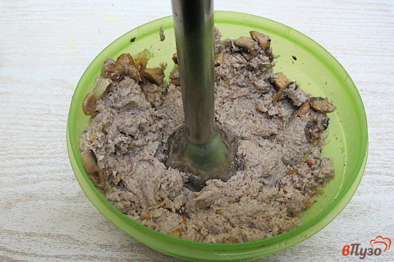 Фото приготовление рецепта: Тарталетки с куриным филе и грибами (фуршет 1) шаг №9