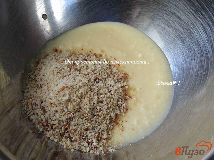 Фото приготовление рецепта: Творожные рогалики с творожно-ореховой начинкой шаг №4