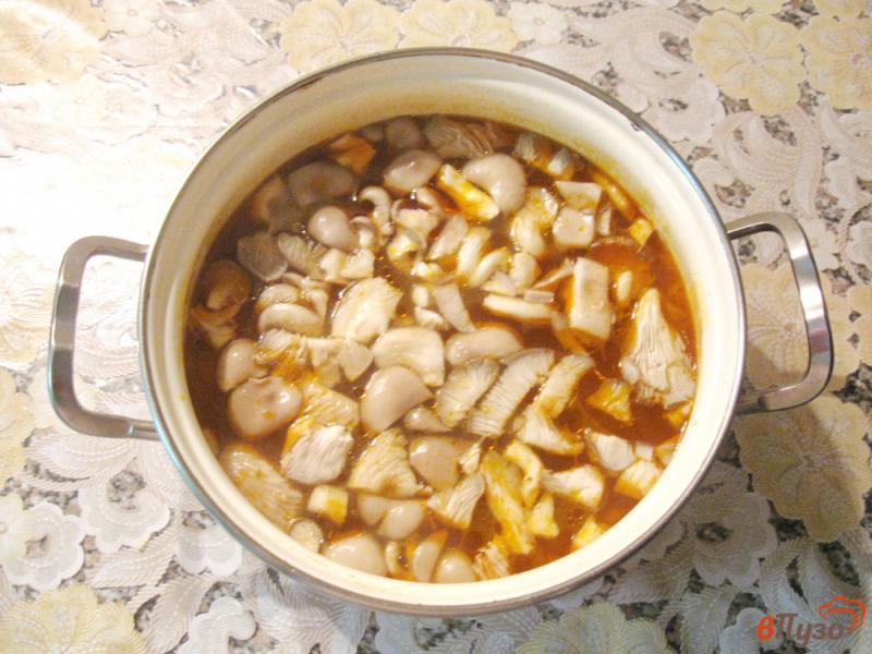 Фото приготовление рецепта: Солянка мясная с капустой и грибами шаг №5