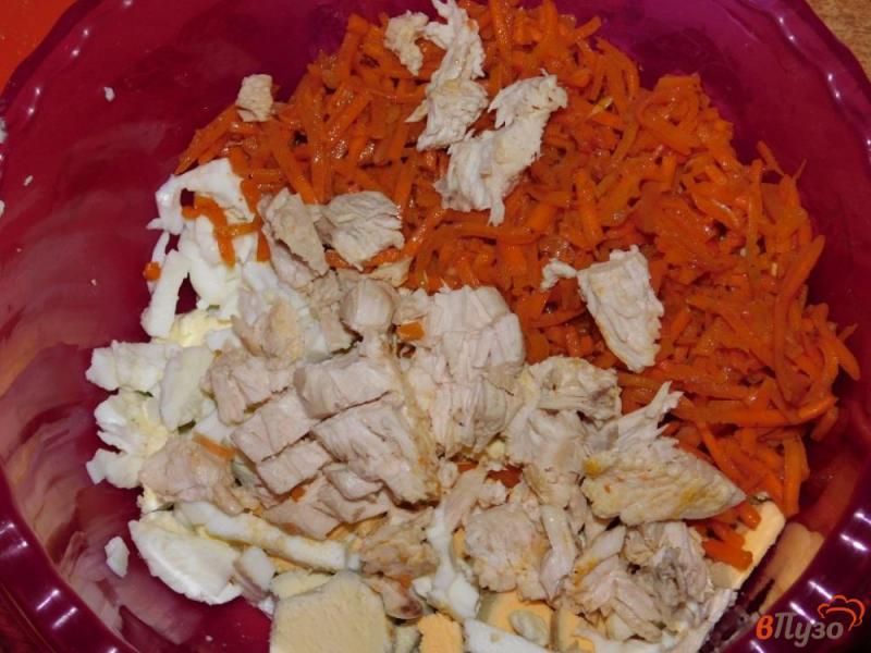 Фото приготовление рецепта: Салат из курицы с морковью по-корейски шаг №3