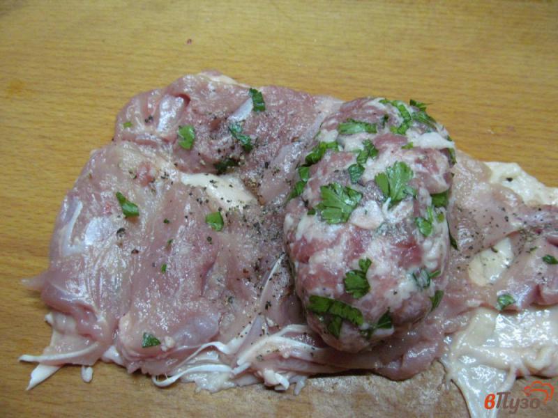 Фото приготовление рецепта: Куриные ножки фаршированные свиным фаршем шаг №3