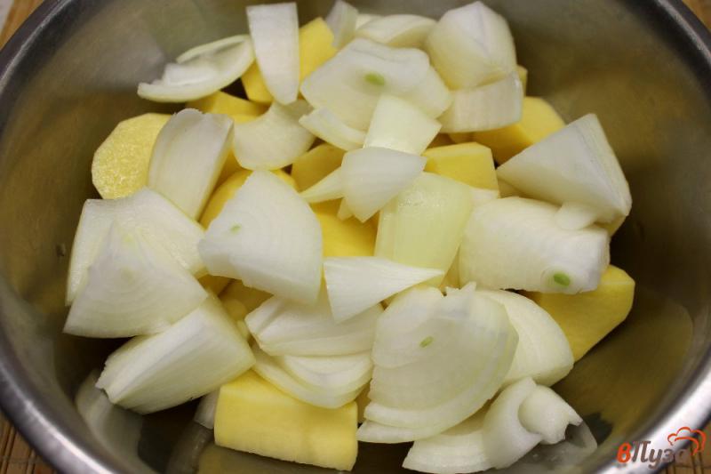 Фото приготовление рецепта: Ошеек с картофелем и цветной капустой в рукаве шаг №2