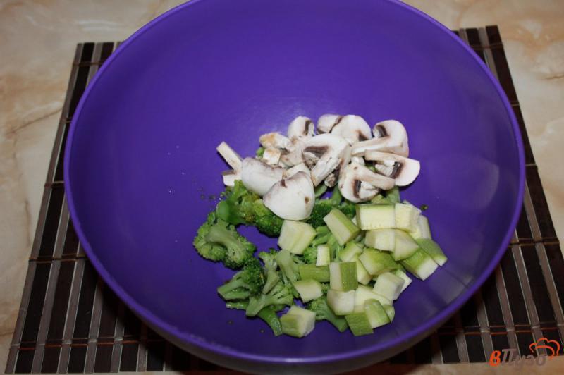 Фото приготовление рецепта: Запеченные овощи в сливочном соусе шаг №2