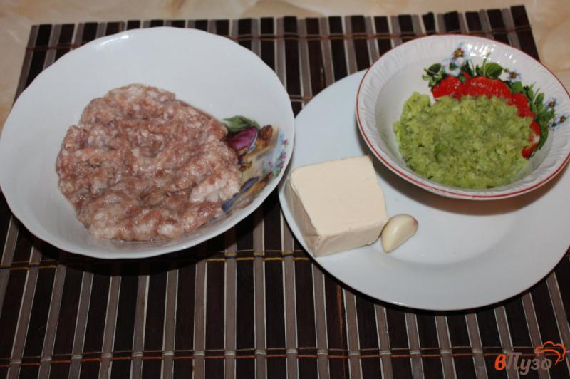 Фото приготовление рецепта: Фрикадельки из свинины с брокколи в сметанном соусе шаг №1