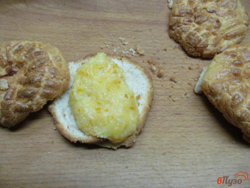 Фото приготовление рецепта: Пирожное с мандариновым кремом шаг №7