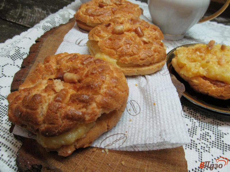 Фото приготовление рецепта: Пирожное с мандариновым кремом шаг №8