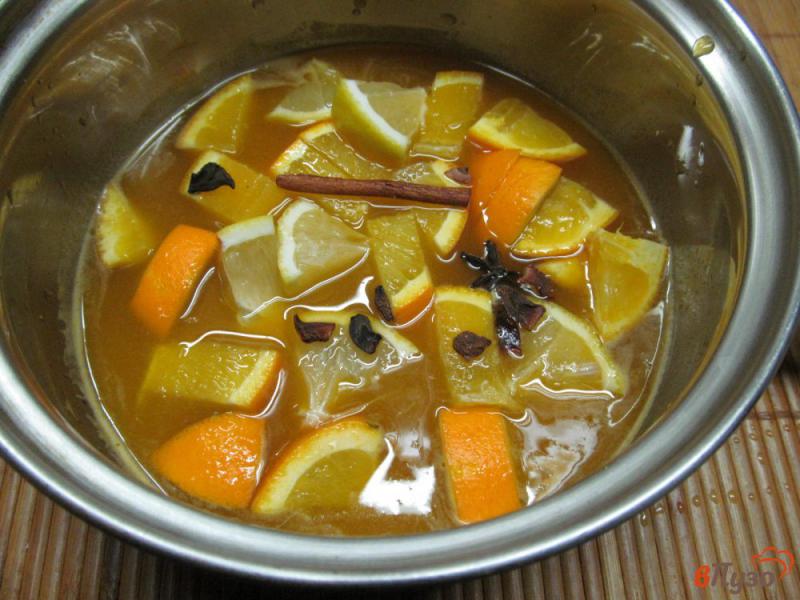 Фото приготовление рецепта: Чай облепихово-апельсиновый шаг №4