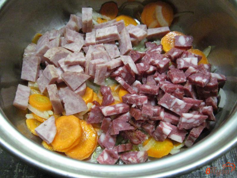 Фото приготовление рецепта: Суп фасолевый по чешски с копчеными колбасками шаг №2