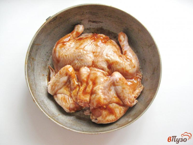 Фото приготовление рецепта: Курица в маринаде запеченная в духовке шаг №3