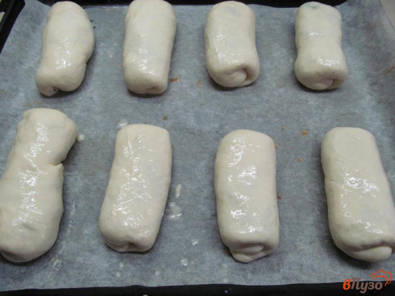 Фото приготовление рецепта: Пирожки с картофелем и копченым беконом шаг №8