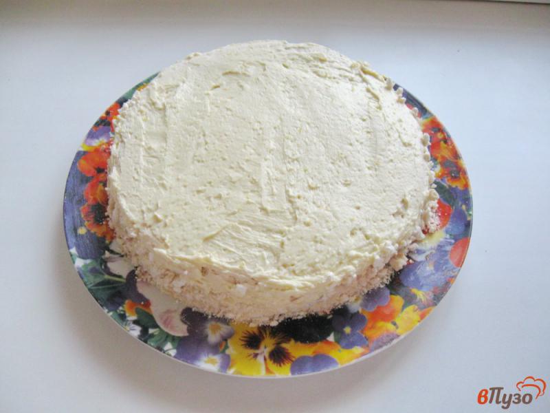 Фото приготовление рецепта: Торт из безе с арахисом шаг №8
