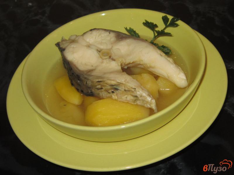 Фото приготовление рецепта: Рыба отварная «По рыбацки» шаг №8