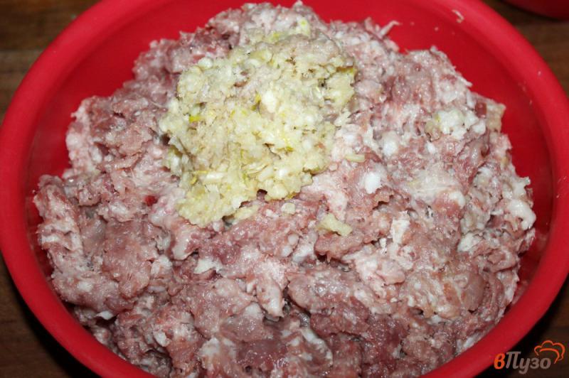 Фото приготовление рецепта: Колбаса из свинины с салом и чесноком шаг №2