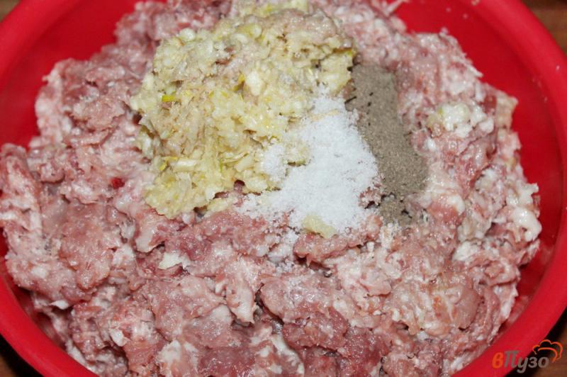 Фото приготовление рецепта: Колбаса из свинины с салом и чесноком шаг №3
