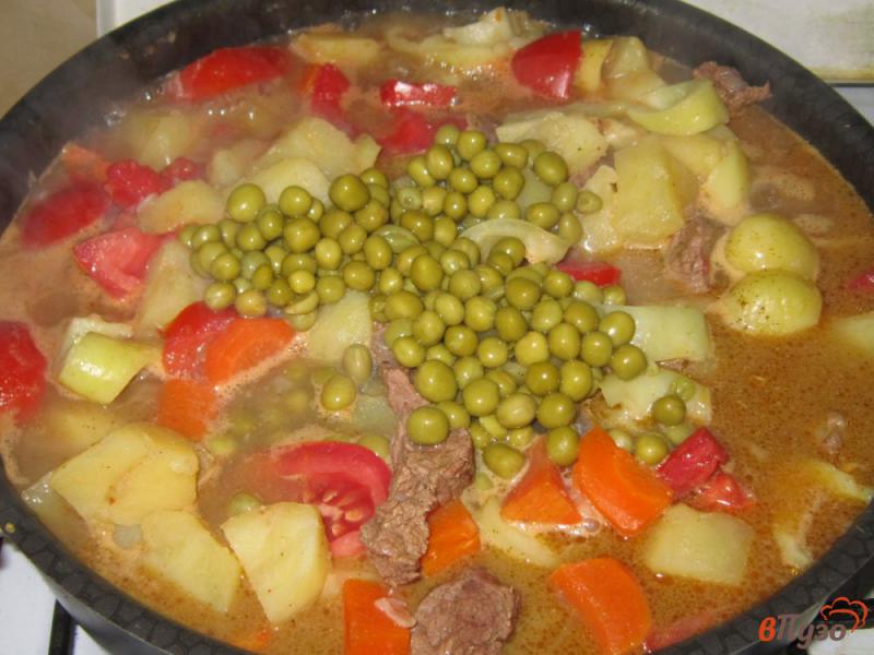 Фото приготовление рецепта: Рагу из говядины с овощами шаг №8