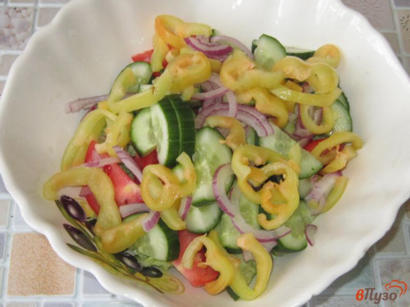 Фото приготовление рецепта: Овощной салат с кедровыми орешками шаг №3