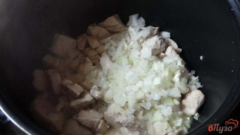 Фото приготовление рецепта: Курица с соусом карри шаг №2