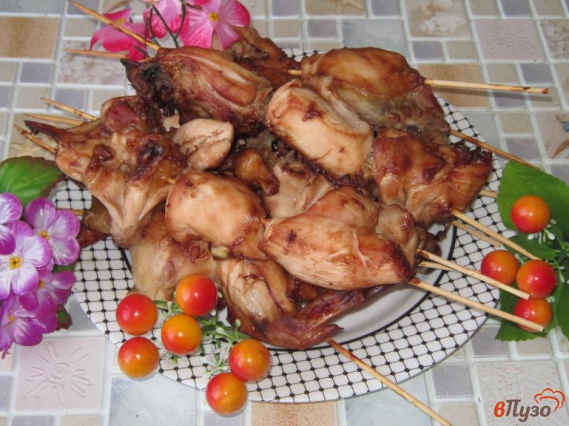 Фото приготовление рецепта: Куриные шашлыки в духовке в соусе терияки шаг №6