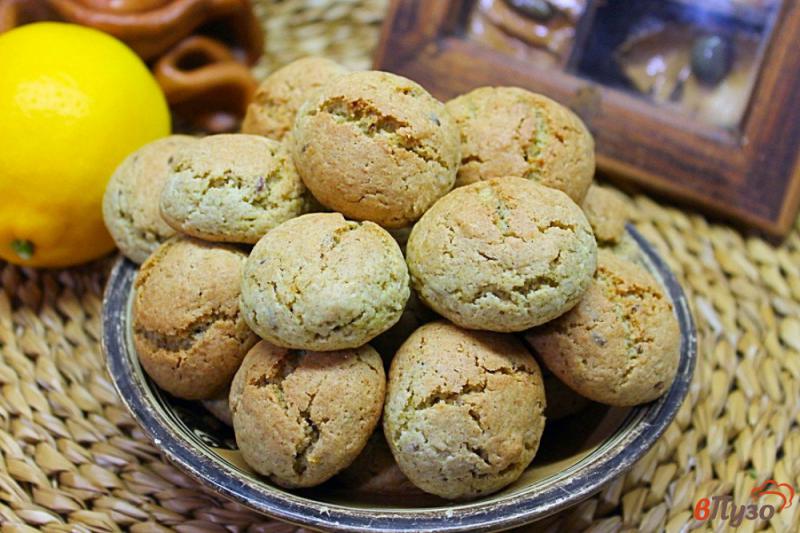 Фото приготовление рецепта: Ржаное печенье с лимоном и семенами льна шаг №6