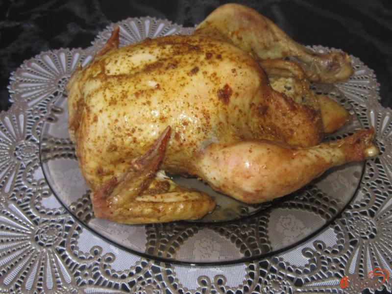 Фото приготовление рецепта: Курица запеченная в рукаве с карри и чесноком шаг №6