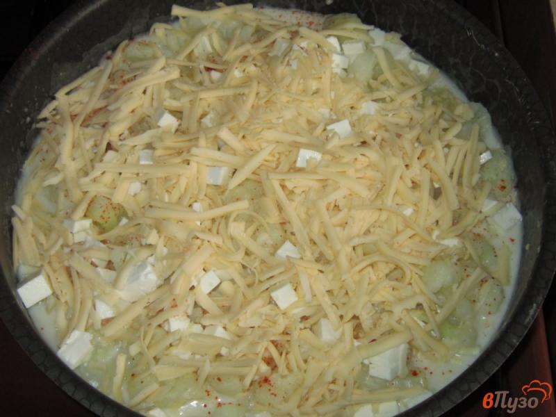 Фото приготовление рецепта: Запеканка из цветной капусты с брынзой шаг №10