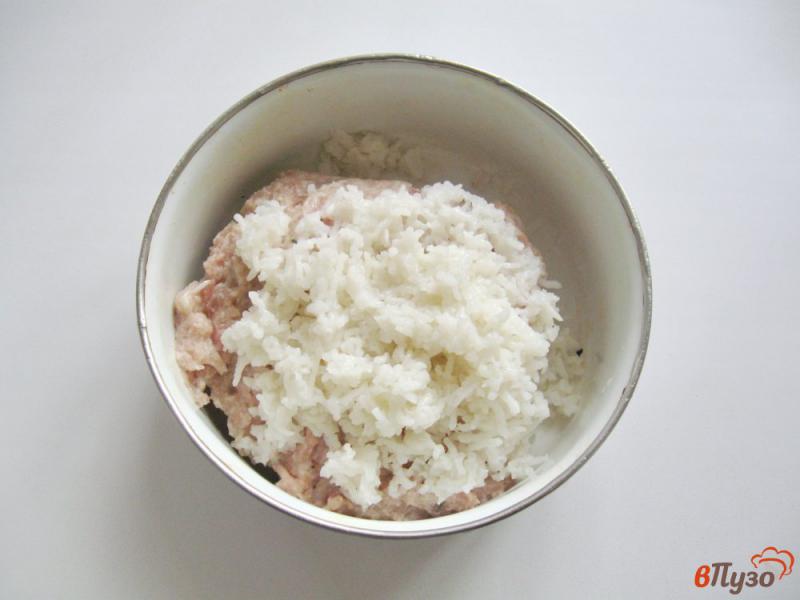 Фото приготовление рецепта: Тефтели с рисом и морковью шаг №2