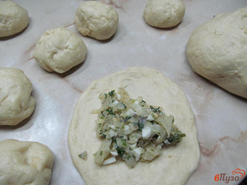 Фото приготовление рецепта: Пирожки с капустой на сдобном тесте шаг №6