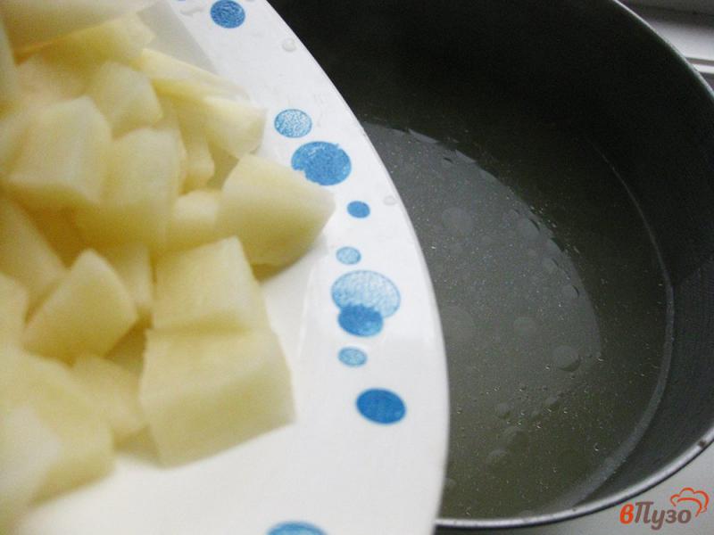 Фото приготовление рецепта: Суп с сырными шариками шаг №3