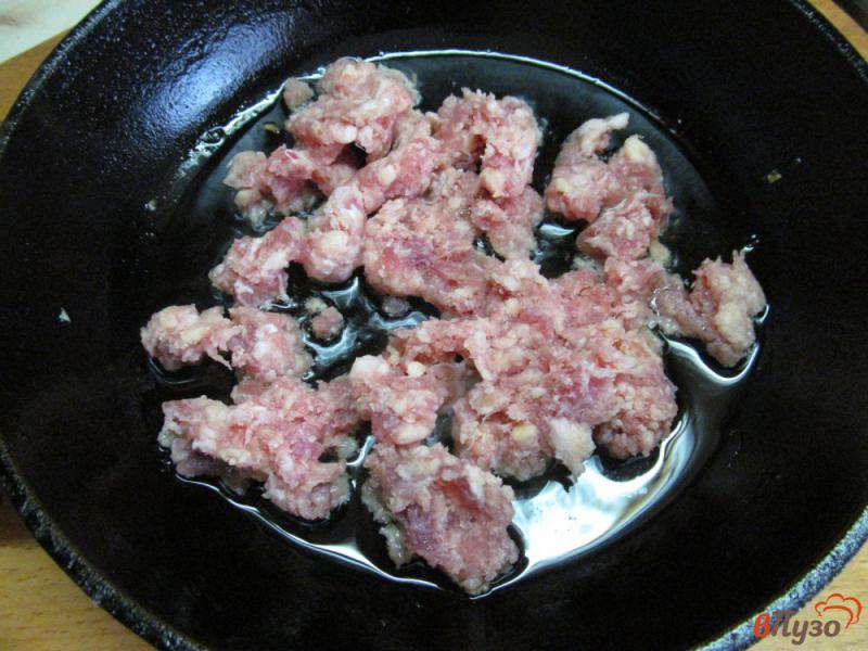 Фото приготовление рецепта: Слампи - мясной фарш с грибами в соусе шаг №1
